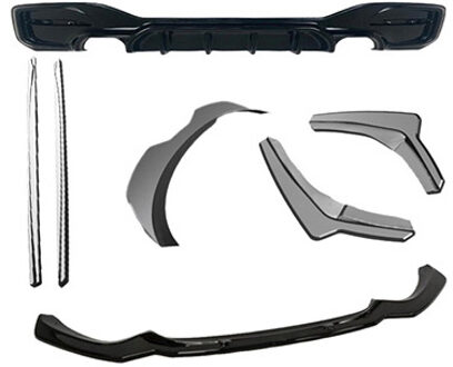 BMW Oneway Complete bodykit passend voor BMW 1-Serie F20/F21 M-Power Facelift 2015-2019 - Glanzend zwart OWBK12016
