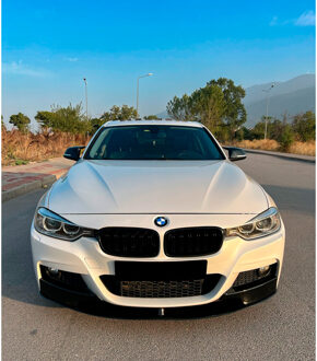 BMW Oneway Front Flaps passend voor BMW 3-Serie F30 M-Pack 2012-2019 - Glanzend zwart OWFS01077