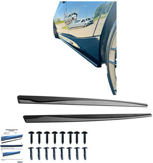 BMW Oneway Set Sideskirts passend voor BMW 1-Serie F20/F21 M-Power 2011-2019 - Glanzend zwart OWSS10007