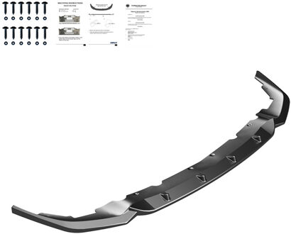 BMW Oneway Voorspoilerlip passend voor BMW 1-Serie F40 M-Pack/M135i 2019- - Glanzend zwart OWFS01046