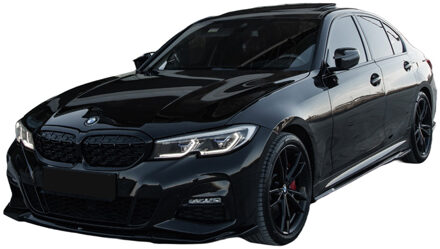 BMW Oneway Voorspoilerlip passend voor BMW 3-Serie G20/G21 M-Pack 2018-2022 - Glanzend zwart OWFS01061