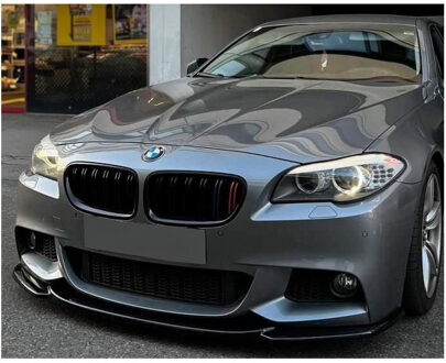BMW Oneway Voorspoilerlip passend voor BMW 5-Serie F10/F11 M-Pack 2011-2016 - Glanzend zwart OWFS01092