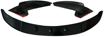 BMW Oneway Voorspoilerlip passend voor BMW 5-Serie F10/F11 M-Pack 2011-2016 met Flaps - Glanzend zwart OWFS01016