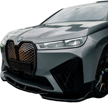 BMW Oneway Voorspoilerlip passend voor BMW iX M-Pack i20 2021- Glanzend zwart OWFS01141