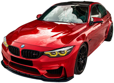 BMW Oneway Voorspoilerlip passend voor BMW M3 F80 2014-2018 - Glanzend zwart OWFS01087