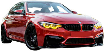 BMW Oneway Voorspoilerlip passend voor BMW M3 F80 2014-2018 & M4 F82 2014-2021 + Front Flaps OWFS01171