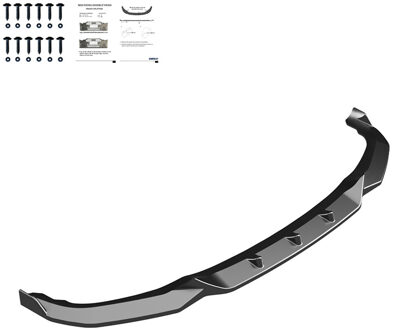 BMW Oneway Voorspoilerlip passend voor BMW X1 F48 M-Pack 2015-2019 - Glanzend zwart OWFS01162