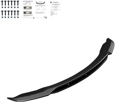 BMW Oneway Voorspoilerlip passend voor BMW X5 E70 M-Pack Facelift 2010-2013 - Glanzend zwart OWFS01100