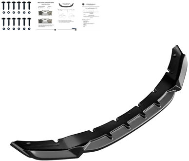 BMW Oneway Voorspoilerlip passend voor BMW X5 M F85 & X6 M F86 2013-2018 - Glanzend zwart OWFS01056