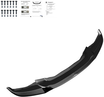 BMW Oneway Voorspoilerlip passend voor BMW X6 F16 M-Pack 2014-2019 - Glanzend zwart OWFS01059