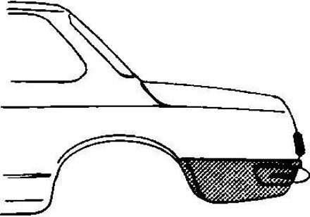BMW Oversizedeel 2 66/77 Achterschermplaat 060233