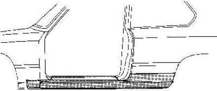BMW Oversizedeel Bmw 3 E21 75/83 Dorpel 2d