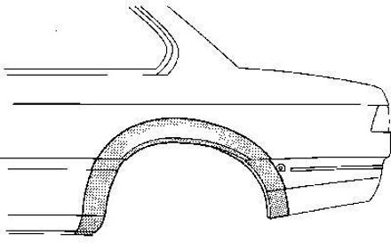 BMW PLAATWERKDEEL Wielrand Achter R 0626146