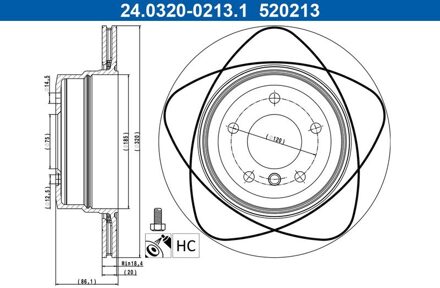 BMW Powerdisc Remschijf 24032002131