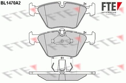 BMW Remblokken set BL1470A2