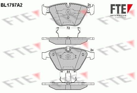 BMW Remblokken set BL1797A2