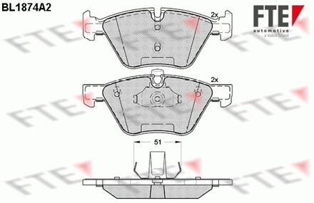 BMW Remblokken set BL1874A2