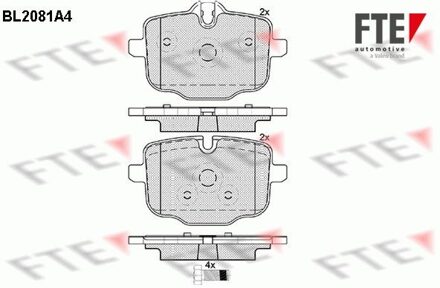 BMW Remblokken set BL2081A4