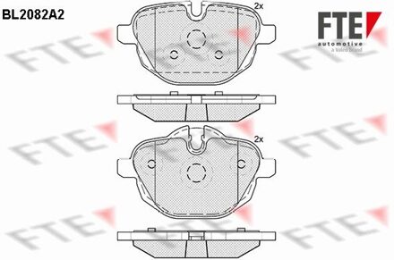 BMW Remblokken set BL2082A2