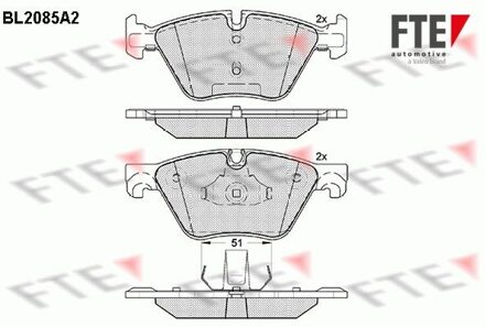 BMW Remblokken set BL2085A2