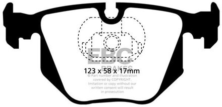 BMW Remblokkenset EBC Ultimax2 DP1118 DP1118