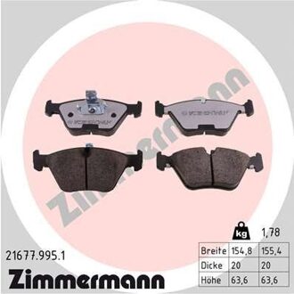 BMW Remblokkenset Low-Dust 216779951
