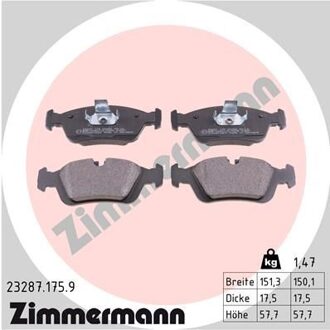 BMW Remblokkenset Low-Dust 232871759