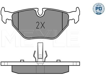 BMW Remblokkenset, schijfrem 0252193417PD