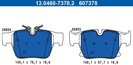 BMW Remblokkenset, schijfrem 13046073782