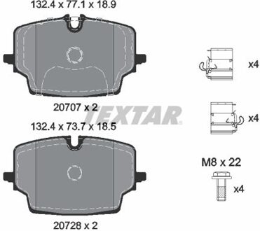 BMW Remblokkenset, schijfrem 2070701