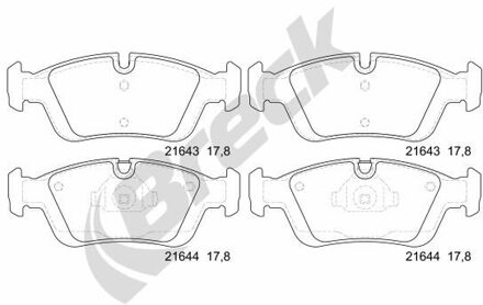 BMW Remblokkenset, schijfrem 232870070100