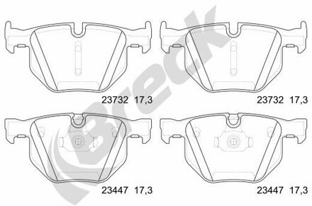 BMW Remblokkenset, schijfrem 234470055410