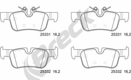 BMW Remblokkenset, schijfrem 253310065100