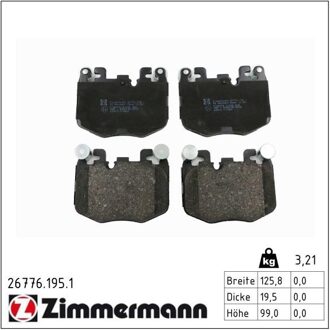 BMW Remblokkenset, schijfrem 267761951