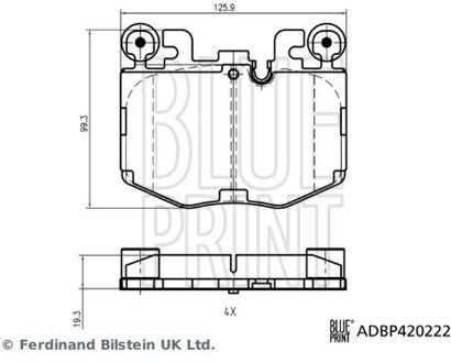 BMW Remblokkenset, schijfrem ADBP420222