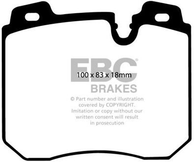 BMW Remblokkenset, schijfrem DP886