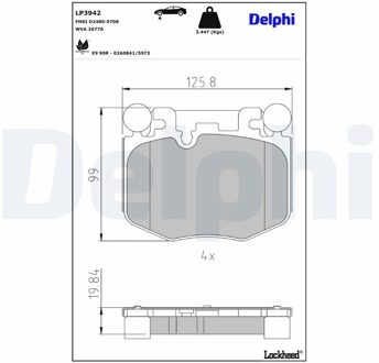 BMW Remblokkenset, schijfrem LP3942