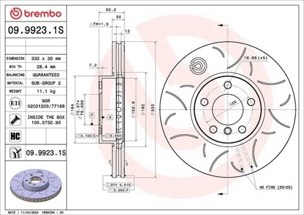 BMW Remschijf 0999231S