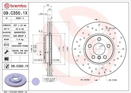 BMW Remschijf 09C3501X