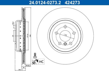 BMW Remschijf 24012402732