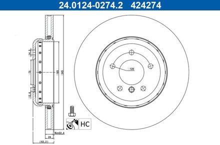 BMW Remschijf 24012402742