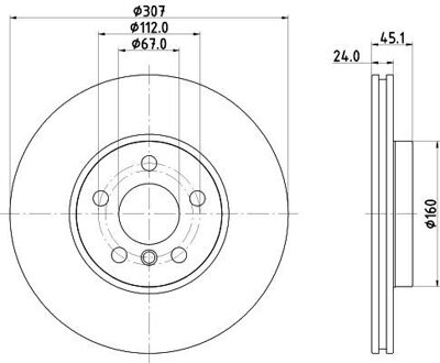 BMW Remschijf 8DD355135121