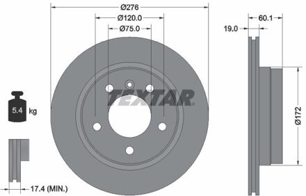 BMW Remschijf 92072403