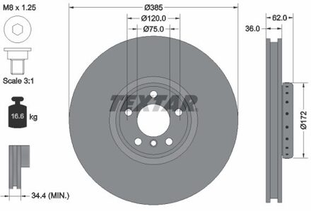 BMW Remschijf 92266425