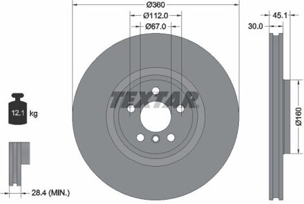 BMW Remschijf 92307303