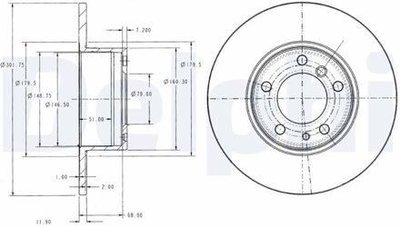 BMW Remschijf BG2430