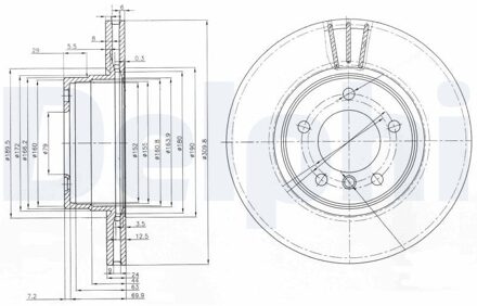 BMW Remschijf BG3870