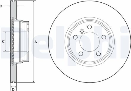 BMW Remschijf BG4458C
