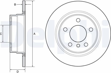 BMW Remschijf BG4649C