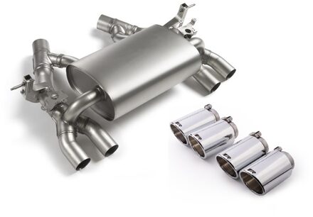 BMW Remus uitlaat passend voor L+R BMW M3/M4 (type F80,F82) 'Chroom' 0890140500004670SR